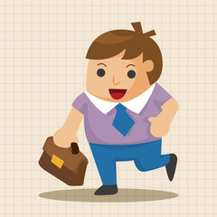 Office workers theme elements