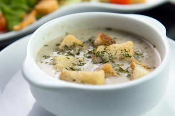 Cream of mushroom soup