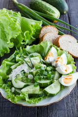 Fresh cucumber salad