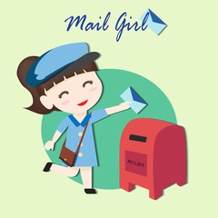 Cute mail girl