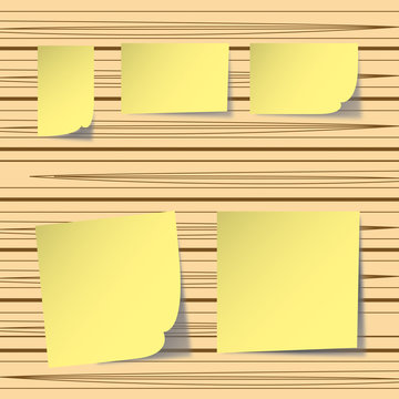 Tablero de madera con Notas