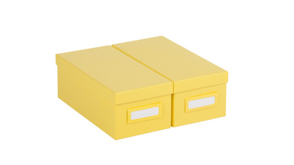 Boxes isolated on white