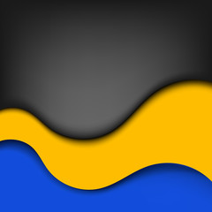 abstract vector background with colored waves