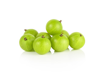 Indian gooseberry on white background