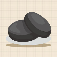 hockey equipment theme elements