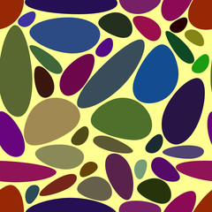 Colored stones seamless pattern background