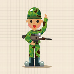 people theme soldier elements