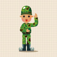 people theme soldier elements