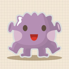 bizarre monster theme elements