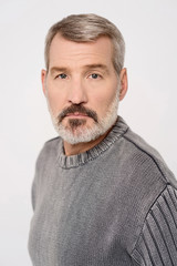 Male model with expressive face