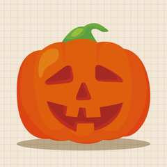 Halloween pumpkin theme elements