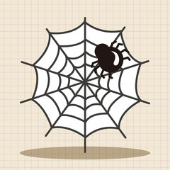 Halloween spider theme elements