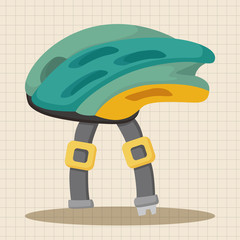 Bicycles equipment theme elements