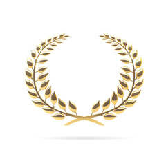 laurel wreath vector award