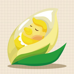 flower elf theme elements