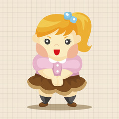 family girl character theme elements