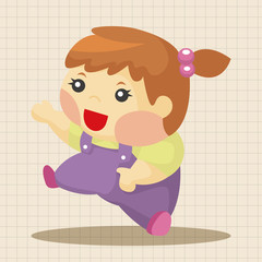 family girl character theme elements