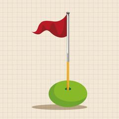 golf equipment theme elements