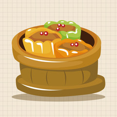 chinese food theme elements