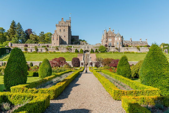 Drummond Castle and Gardens, Perthshire Scotland.