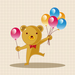 Amusement park doll performer theme elements