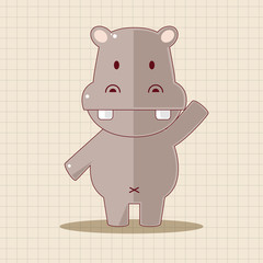 Obraz premium animal cartoon theme elements