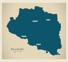 Modern Map - Rajshahi BD