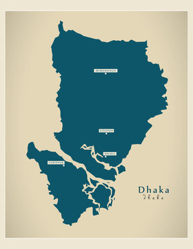Modern Map - Dhaka BD