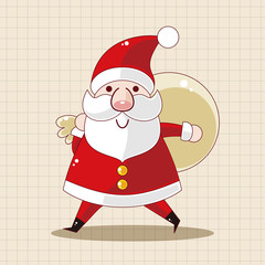 santa claus theme elements