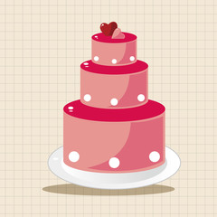 wedding cake theme elements