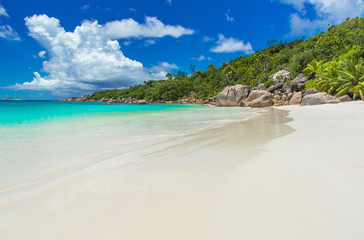 Anse Lazio - Paradise beach in Seychelles, island Praslin