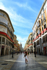 Fototapeta na wymiar Calle Larios, Málaga - España