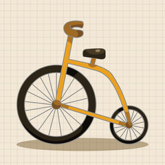 transportation bike theme elements