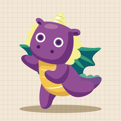 dragon theme elements vector,eps