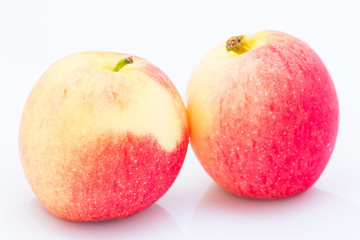 Close up Jazz Apple on a white background