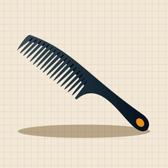 hair products theme comb elements