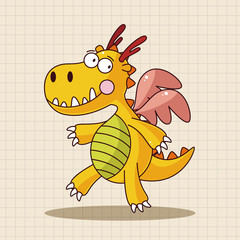 dragon theme elements vector,eps