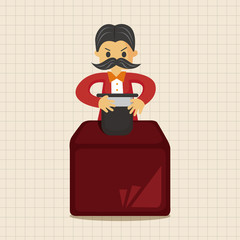 magician theme elements vector,eps
