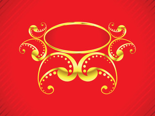 abstract artistic golden ornament