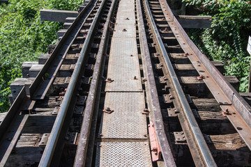 Fototapeta premium The Death Railway (Thailand-Burma railway) on World War II.