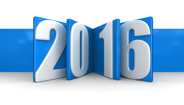 New Year 2016 (clipping path included)