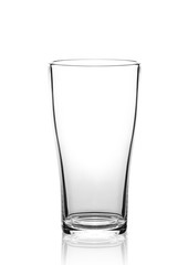 Empty glass isolated on a white background