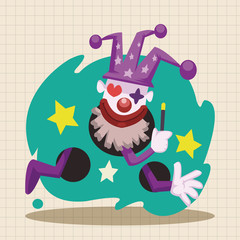 circus theme clown elements