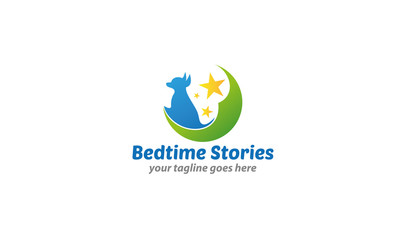 Bedtime Stories Logo Template