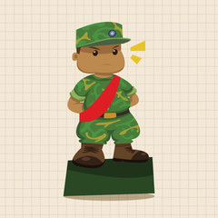 people theme soldier elements vector,eps