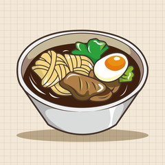 Japanese food theme elements