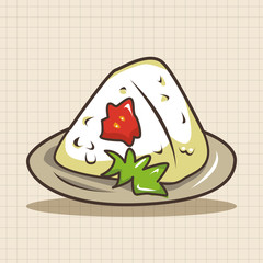 Japanese food theme elements