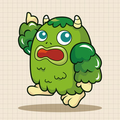 bizarre monster theme elements