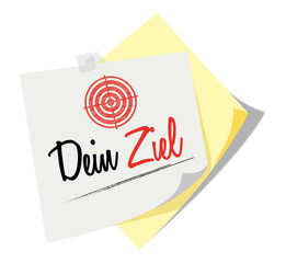  Post it | Notizzettel | Dein Ziel | Scribble