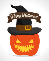 Happy halloween party festival card